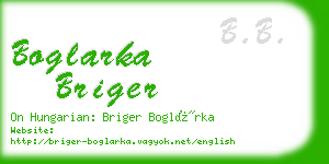 boglarka briger business card